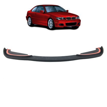 Frontspoilerlippe Matt Schwarz passend für BMW 3er E46 Coupé/Cabrio