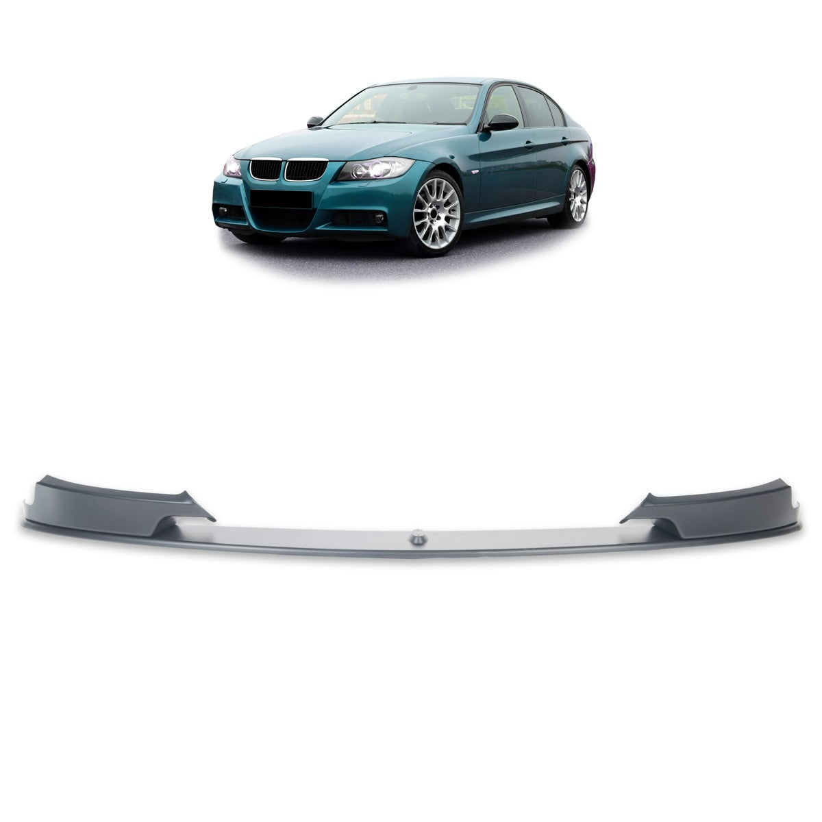 Frontspoilerlippe Matt Schwarz passend für BMW 3er E90 E91 2005-2011