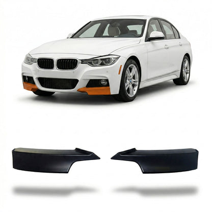 Matt Schwarz Frontspoiler Klappen passend für BMW 3er F30 F31 2012-2018