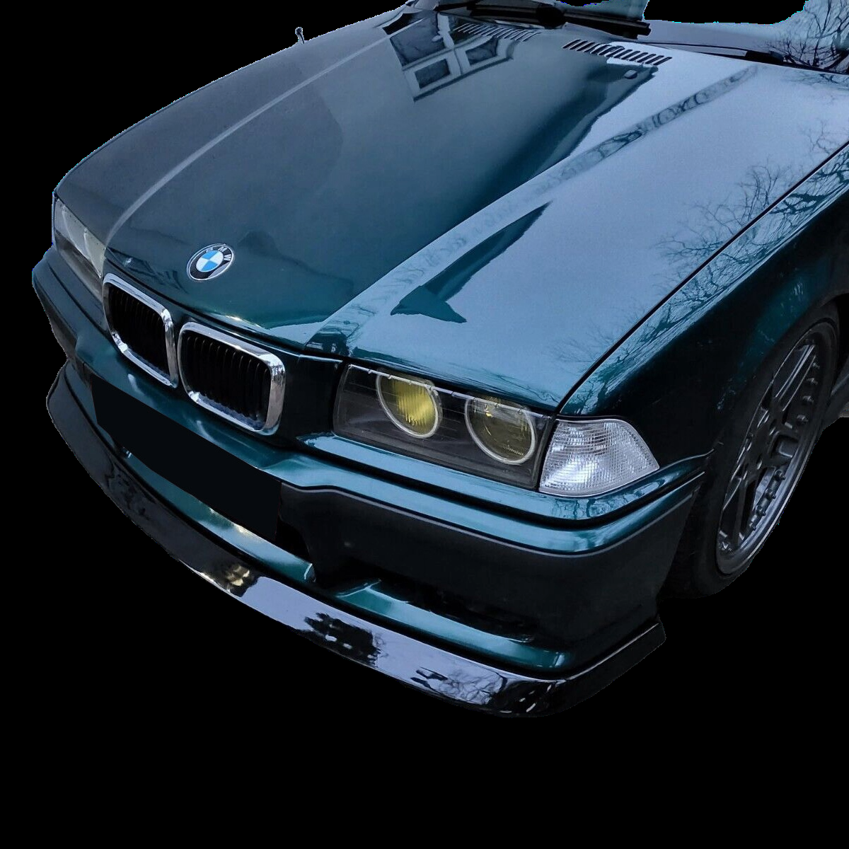 Frontsplitter passend für BMW M3 Serie E36 1990-2000 mit ABE TÜV Hochglanz Schwarz