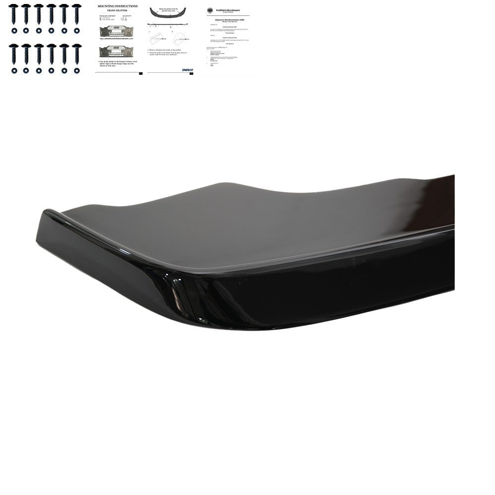 Frontsplitter passend für BMW M3 Serie E36 1990-2000 mit ABE TÜV Hochglanz Schwarz