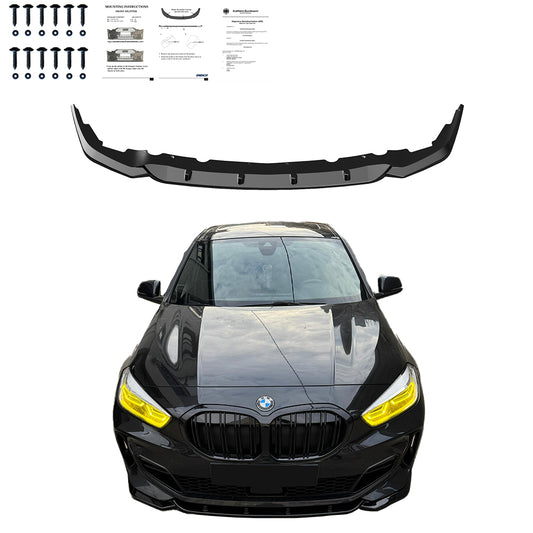 Frontsplitter passend für BMW 1er F40 M-Pack / M135i 2019+ mit ABE TÜV Hochglanz Schwarz