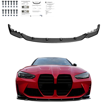 Frontsplitter passend für BMW M4 Serie G82 / M3 Serie G80 2021+ mit ABE TÜV Hochglanz Schwarz