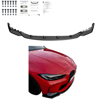 Frontsplitter passend für BMW M4 Serie G82 / M3 Serie G80 2021+ mit ABE TÜV Hochglanz Schwarz