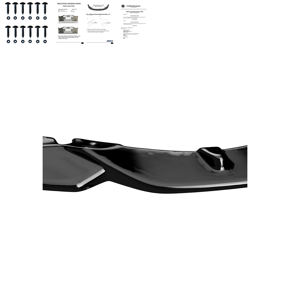 Frontsplitter passend für BMW M4 Serie G82 / M3 Serie G80 2021+ mit ABE TÜV Hochglanz Schwarz