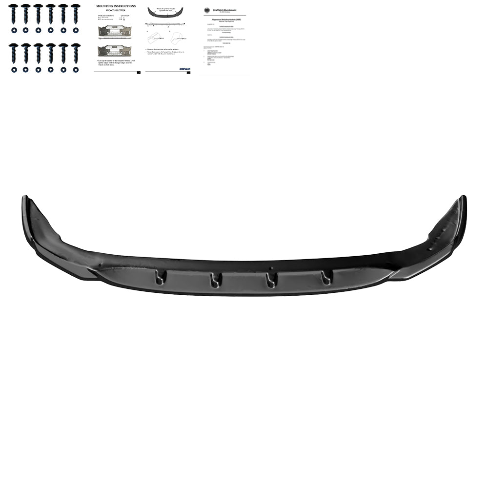 Frontsplitter passend für BMW 2er F44 Gran Coupé M-Pack / M235i 2019+ mit ABE TÜV Hochglanz Schwarz