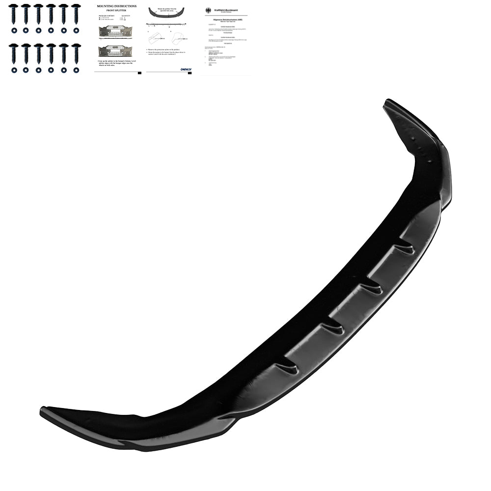 Frontsplitter passend für BMW 2er F44 Gran Coupé M-Pack / M235i 2019+ mit ABE TÜV Hochglanz Schwarz
