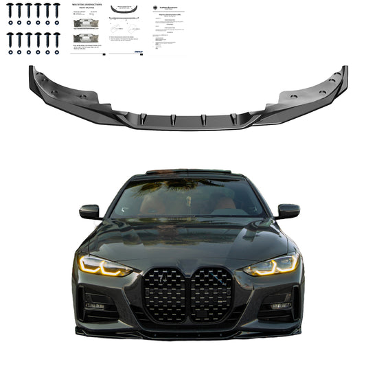 Frontsplitter passend für BMW 4er G22 M-Pack / M440i 2020+ mit ABE TÜV Hochglanz Schwarz
