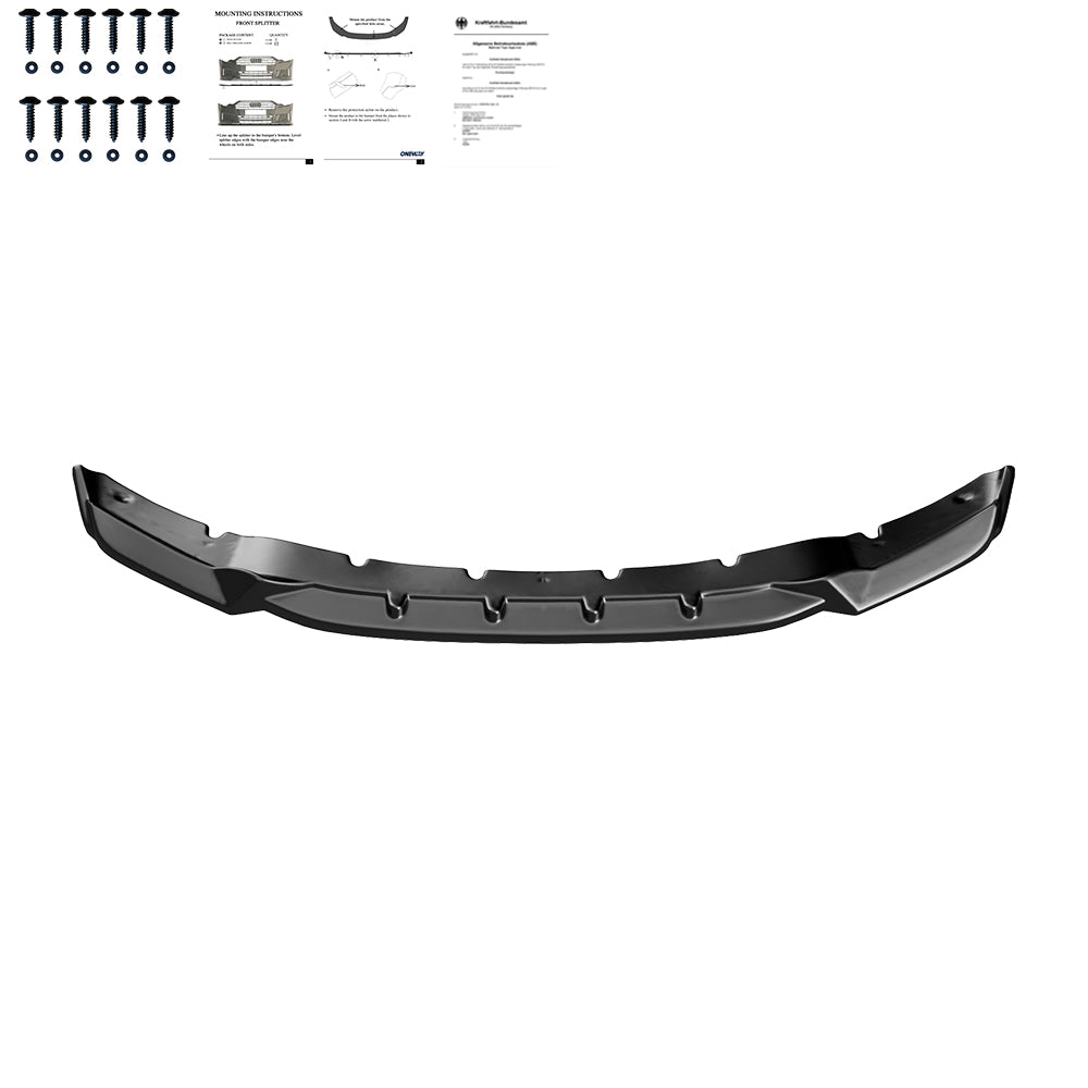 Frontsplitter passend für BMW X5 M F85 / X6 M F86 2014-2018 mit ABE TÜV Hochglanz Schwarz