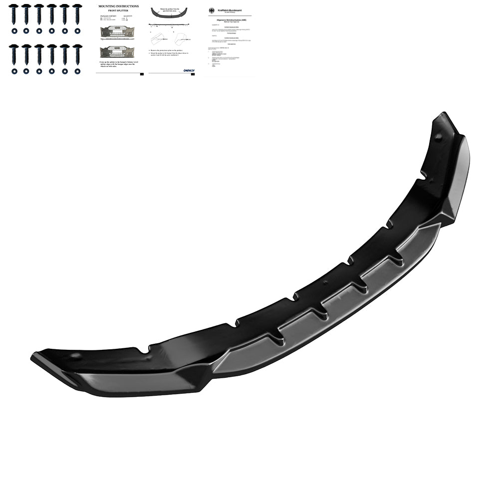 Frontsplitter passend für BMW X5 M F85 / X6 M F86 2014-2018 mit ABE TÜV Hochglanz Schwarz