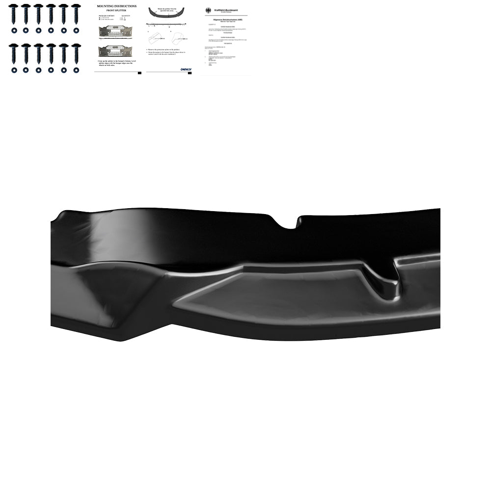Frontsplitter passend für BMW X5 M F85 / X6 M F86 2014-2018 mit ABE TÜV Hochglanz Schwarz