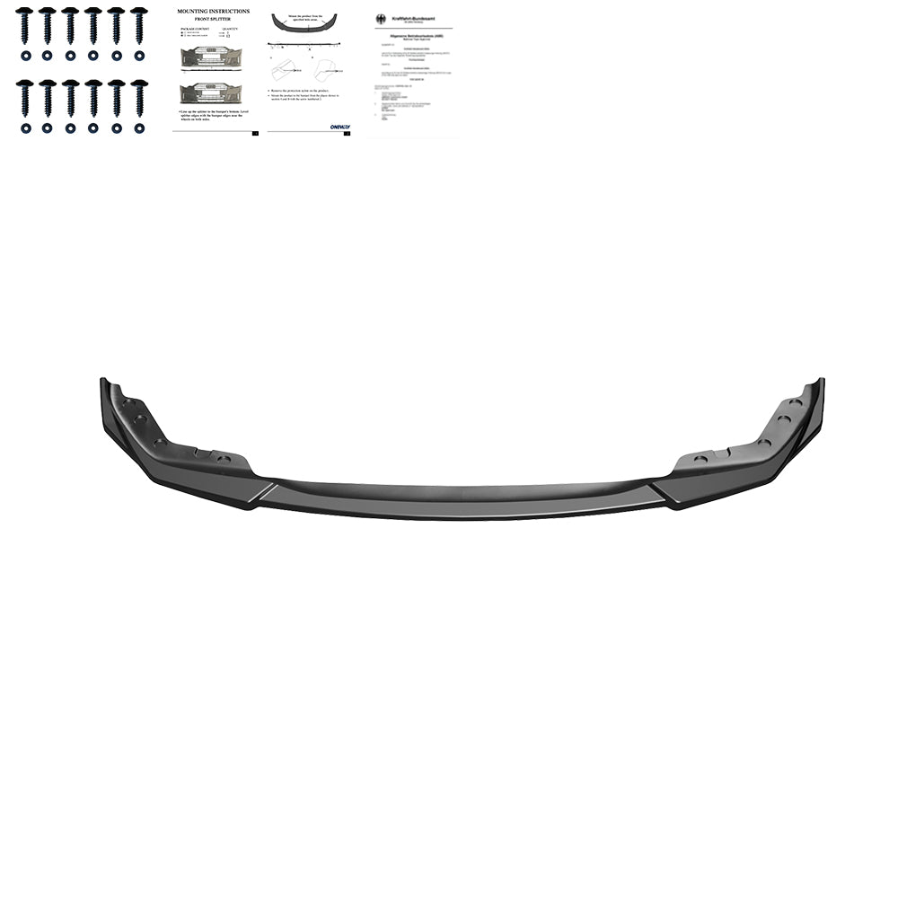 Frontsplitter passend für BMW 3er G20-G21 M-Pack 2018-2022 mit ABE TÜV Hochglanz Schwarz