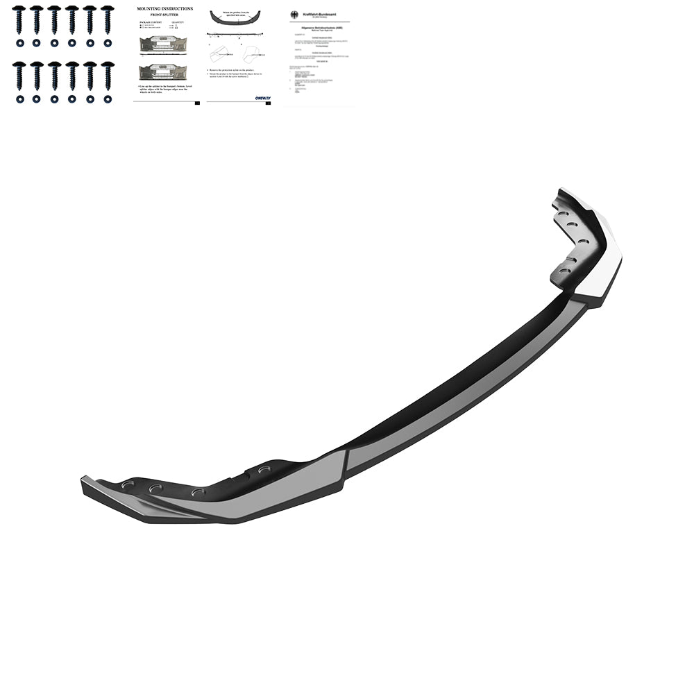 Frontsplitter passend für BMW 3er G20-G21 M-Pack 2018-2022 mit ABE TÜV Hochglanz Schwarz