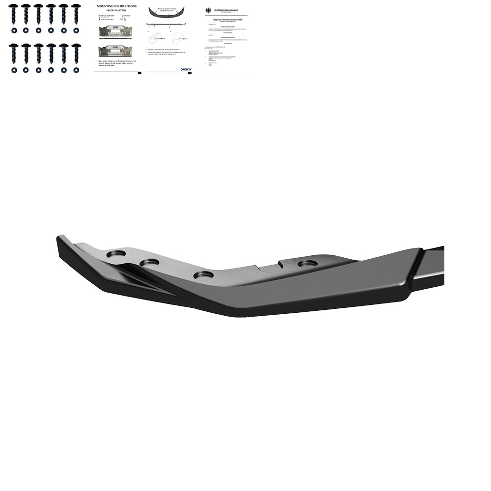 Frontsplitter passend für BMW 3er G20-G21 M-Pack 2018-2022 mit ABE TÜV Hochglanz Schwarz