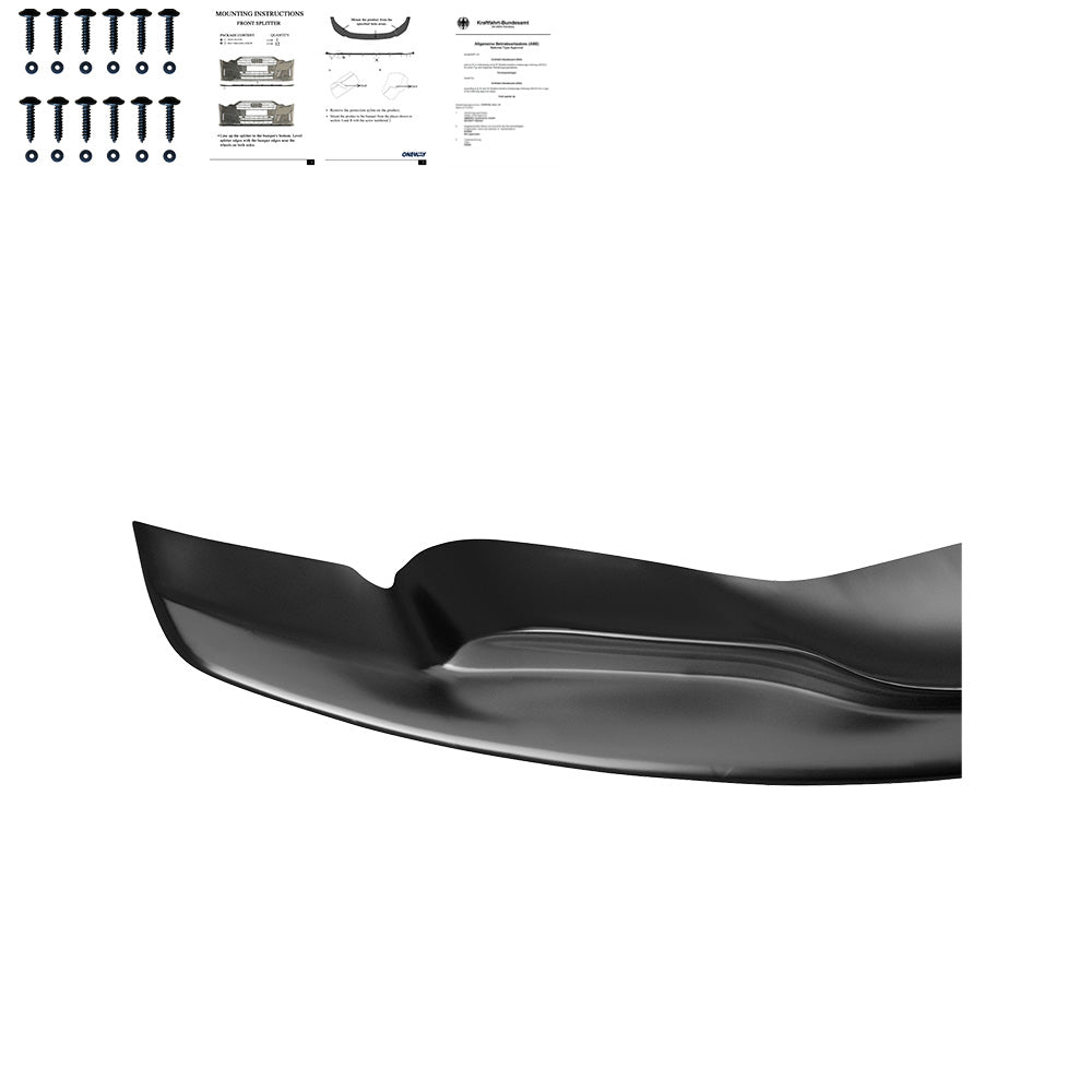 Frontsplitter passend für BMW M3 E92 Coupé / E93 Cabriolet 2007-2013 mit ABE TÜV Hochglanz Schwarz