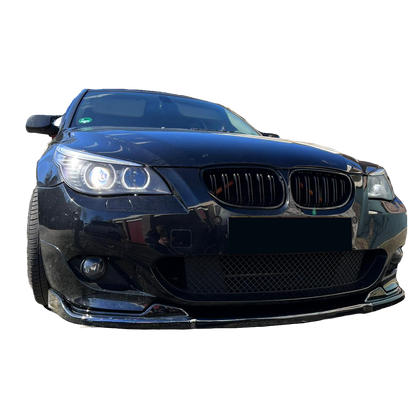 Frontsplitter passend für BMW 5er E60 E61 M-Pack 2003-2010 mit ABE TÜV Hochglanz Schwarz