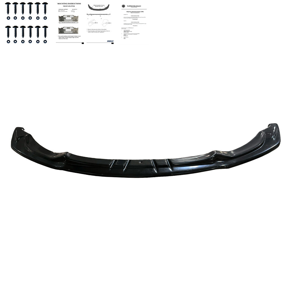 Frontsplitter passend für BMW M3 Serie F80 2014-2018 mit ABE TÜV Hochglanz Schwarz