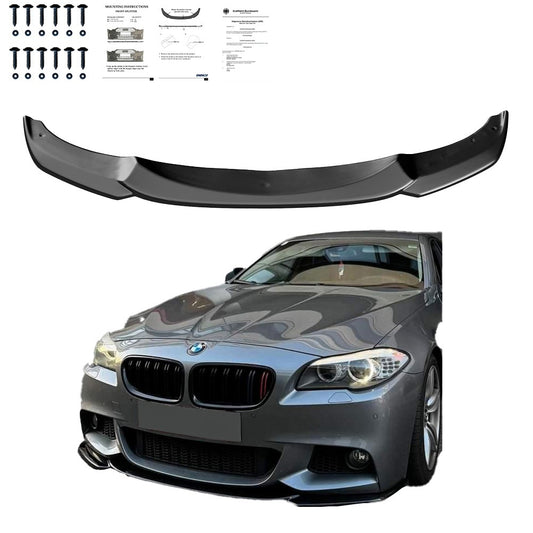 Frontsplitter passend für BMW 5er F10/F11 M-Pack 2011-2016 ohne ABE TÜV Hochglanz Schwarz