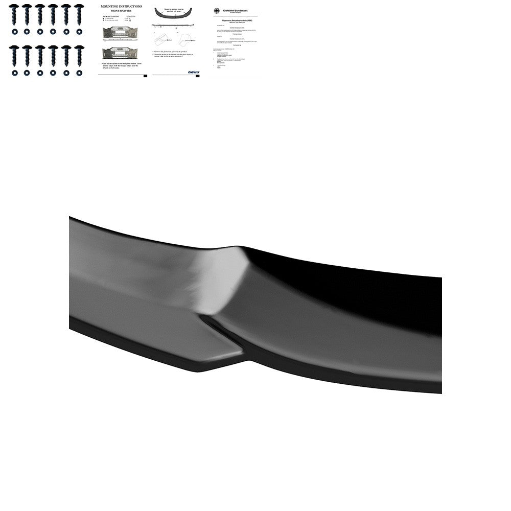 Frontsplitter passend für BMW 5er F10/F11 M-Pack 2011-2016 mit ABE TÜV Hochglanz Schwarz