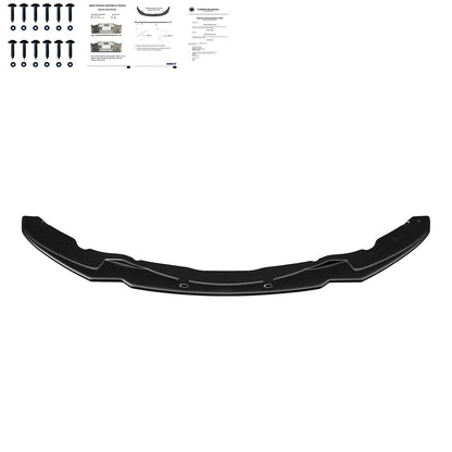FS01.094 - Frontsplitter passend für BMW 4er F32 F33 F36 M-Paket 2013-2019 Version 2 mit ABE TÜV Hochglanz Schwarz