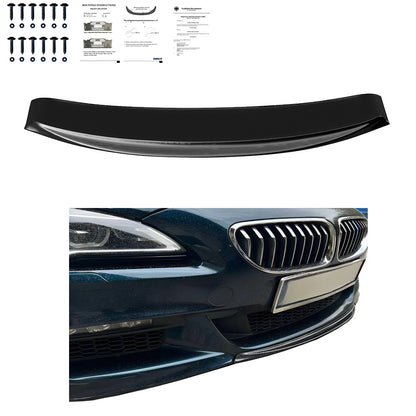 Frontsplitter passend für BMW 6er F06/F12/F13 Facelift 2013-2018 Version 2 mit ABE TÜV Hochglanz Schwarz