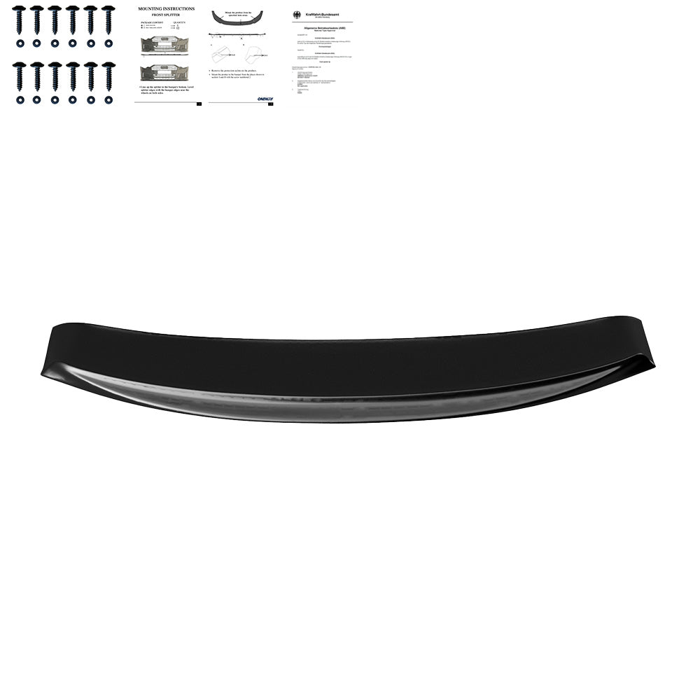 Frontsplitter passend für BMW 6er F06/F12/F13 Facelift 2013-2018 Version 2 mit ABE TÜV Hochglanz Schwarz