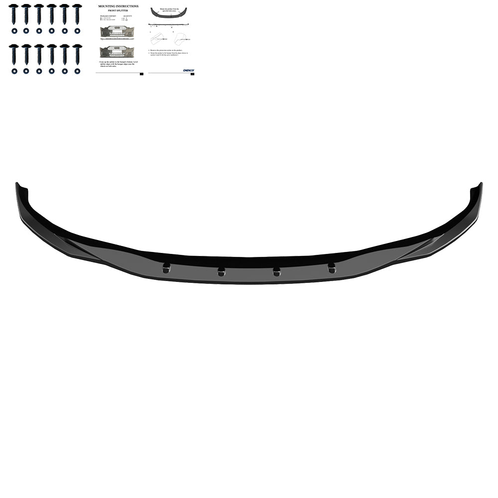 FS01.008 - Frontsplitter passend für BMW i4 M-Pack G26 2021+ Hochglanz Schwarz