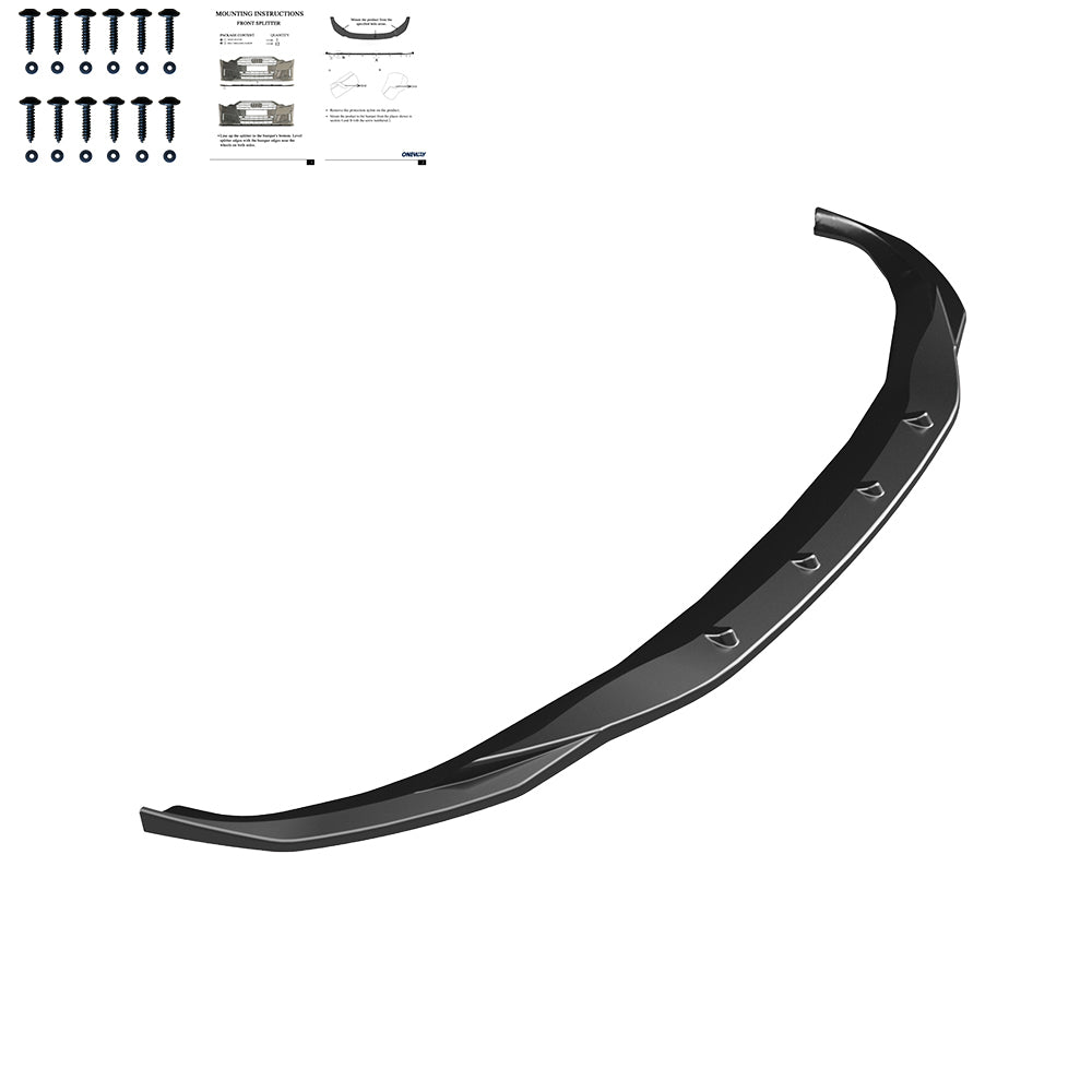 FS01.008 - Frontsplitter passend für BMW i4 M-Pack G26 2021+ Hochglanz Schwarz