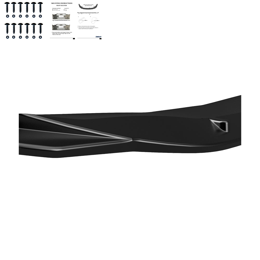 FS01.008 - Frontsplitter passend für BMW i4 M-Pack G26 2021+ Hochglanz Schwarz