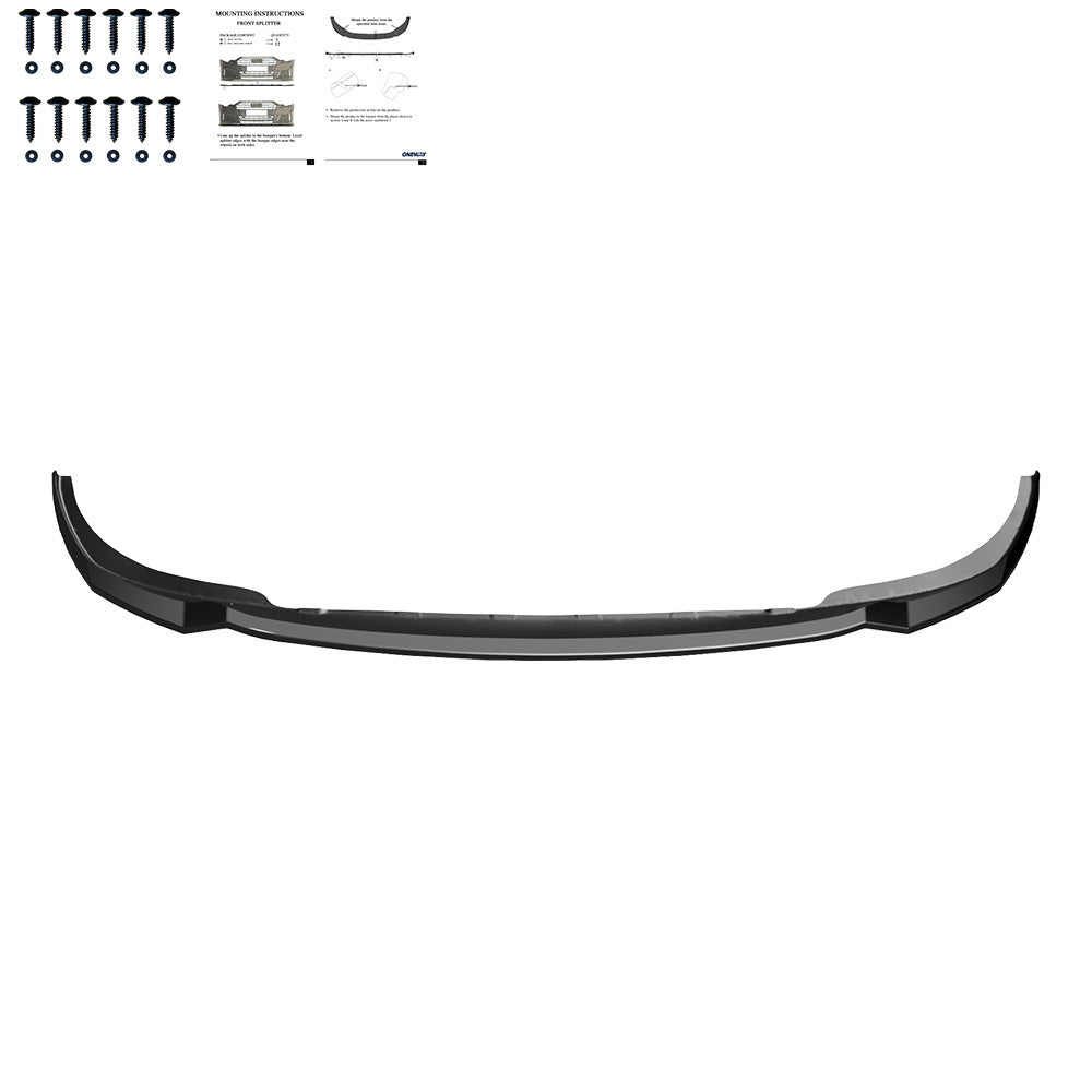 FS01.167 - Frontsplitter passend für BMW 3er G20/G21 /M340i M-Pack Facelift 2022+ Hochglanz Schwarz