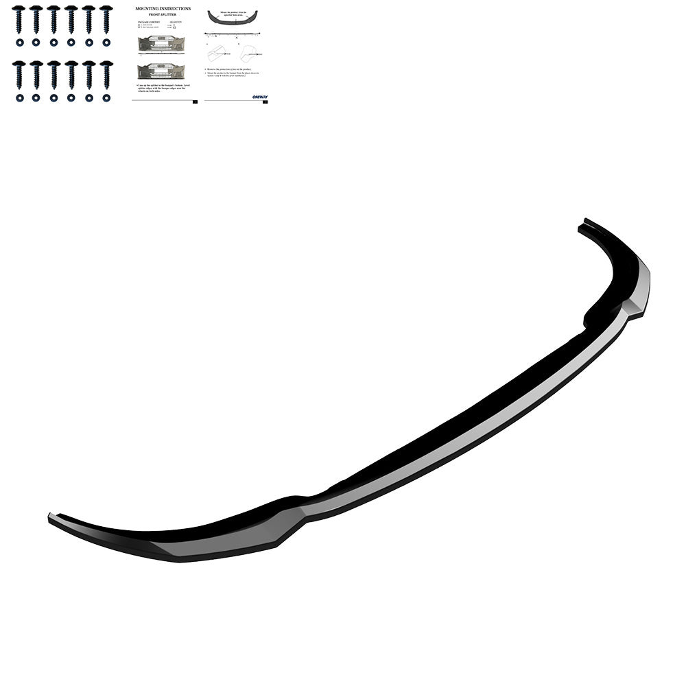 FS01.167 - Frontsplitter passend für BMW 3er G20/G21 /M340i M-Pack Facelift 2022+ Hochglanz Schwarz