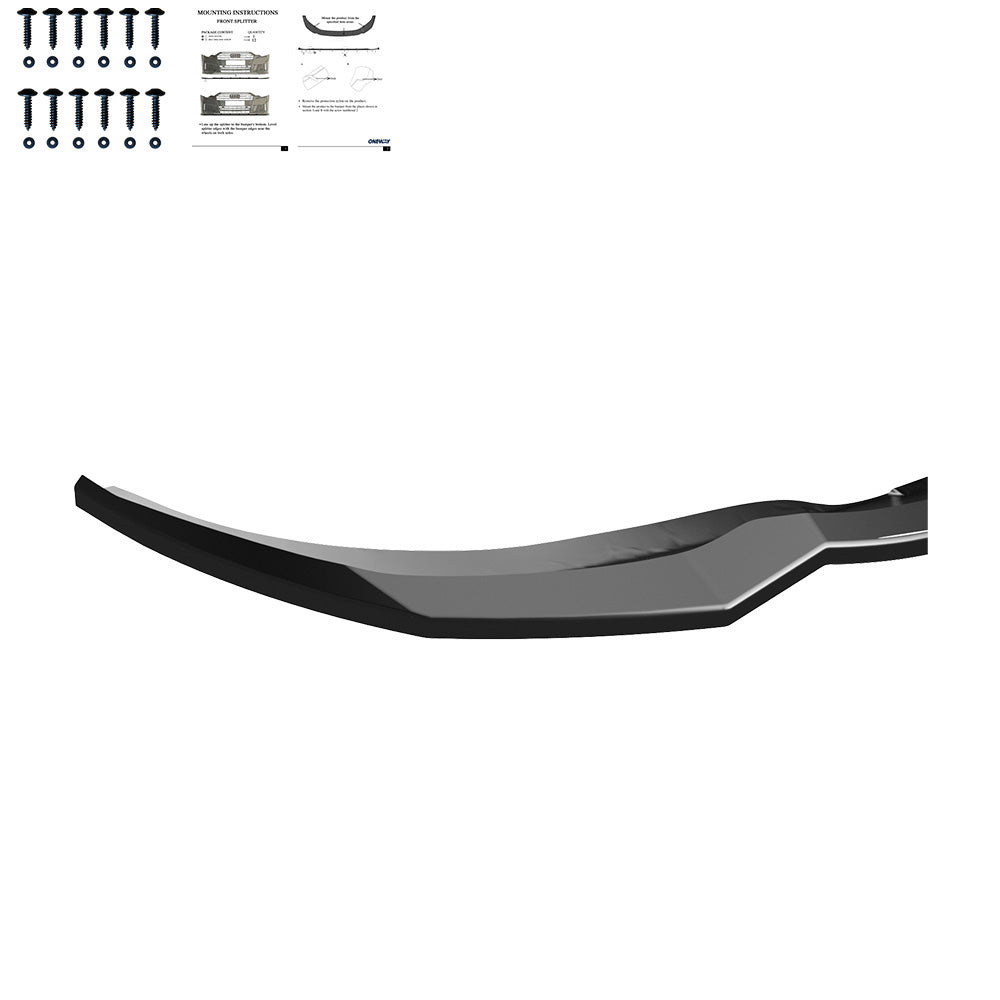 FS01.167 - Frontsplitter passend für BMW 3er G20/G21 /M340i M-Pack Facelift 2022+ Hochglanz Schwarz