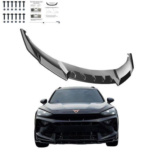 FS01.172 - Frontsplitter Hochglanz Schwarz passend für CUPRA Formentor MK1 Facelift 2024+