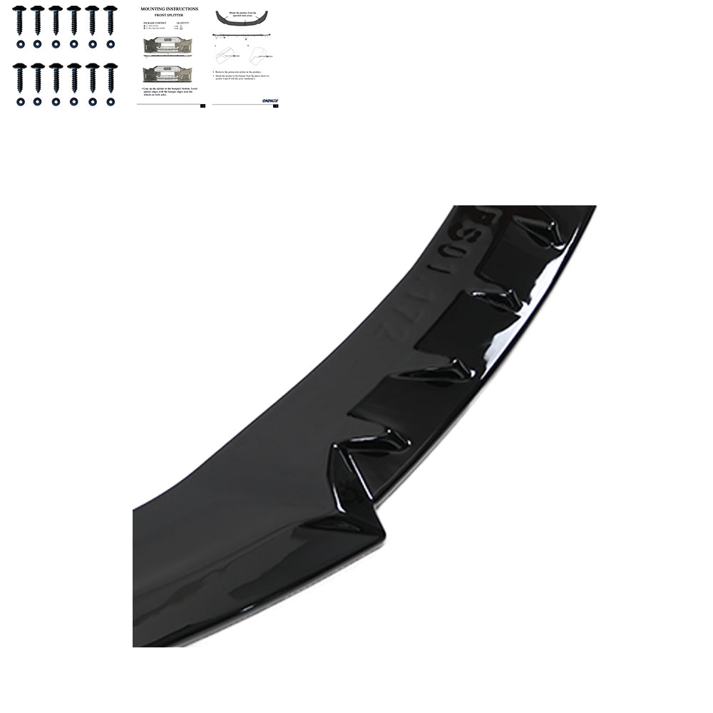 FS01.172 - Frontsplitter Hochglanz Schwarz passend für CUPRA Formentor MK1 Facelift 2024+