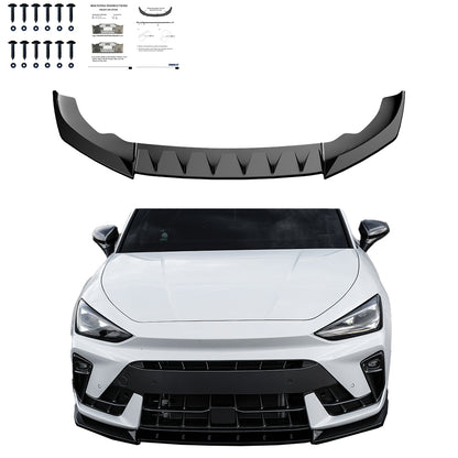 FS01.187 - Frontsplitter Hochglanz Schwarz passend für CUPRA Leon MK1 Facelift 2024+