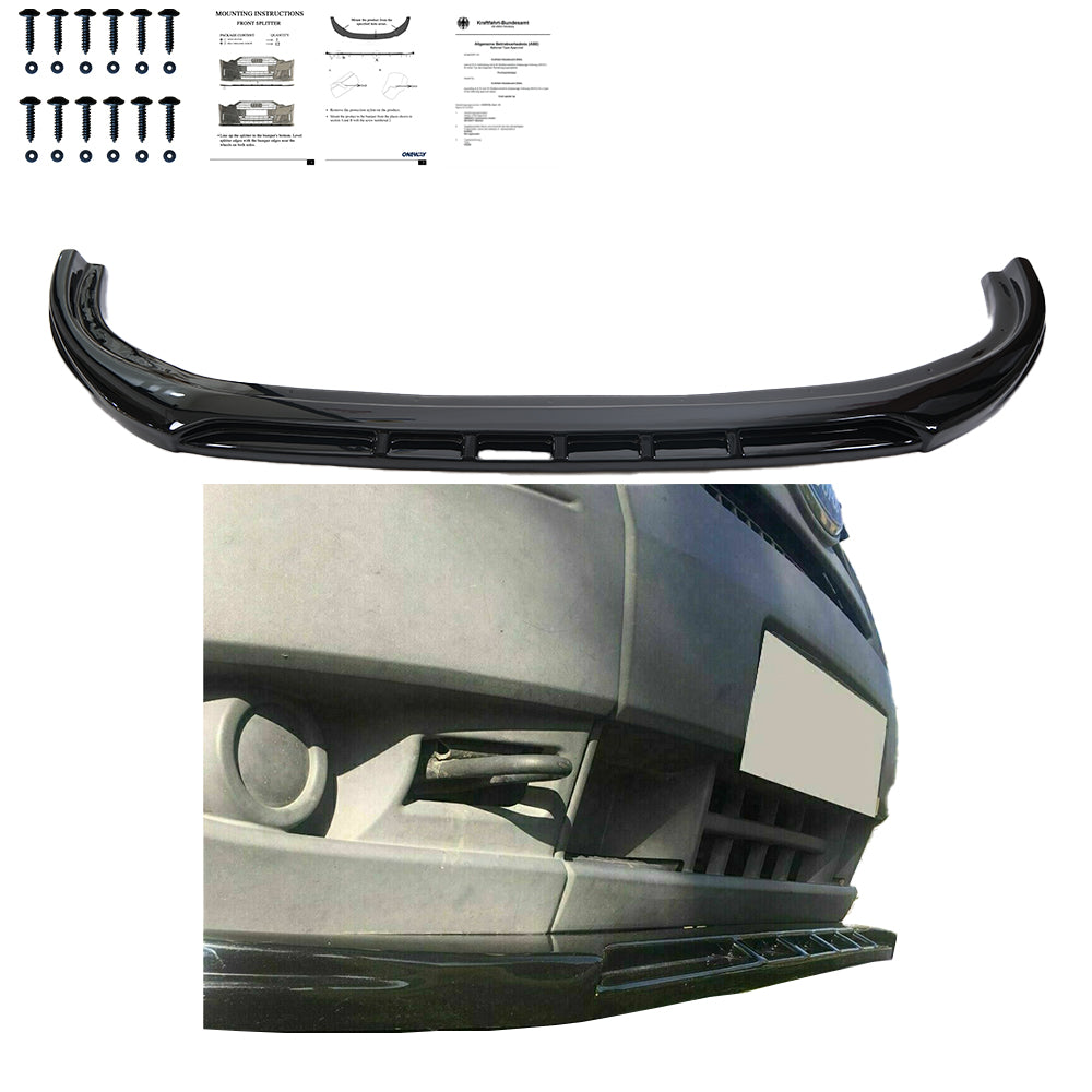 FS01.015 - Frontsplitter passend für FORD Transit MK7 2007-2013 mit ABE TÜV Hochglanz Schwarz