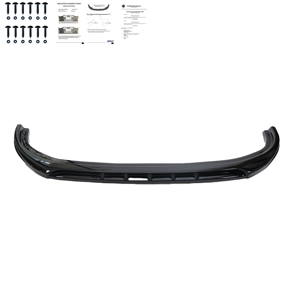 FS01.015 - Frontsplitter passend für FORD Transit MK7 2007-2013 mit ABE TÜV Hochglanz Schwarz