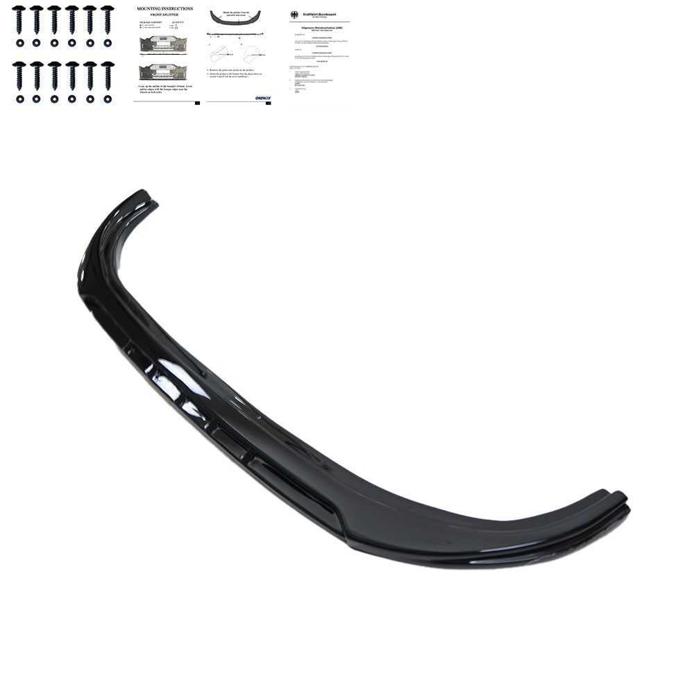 FS01.015 - Frontsplitter passend für FORD Transit MK7 2007-2013 mit ABE TÜV Hochglanz Schwarz