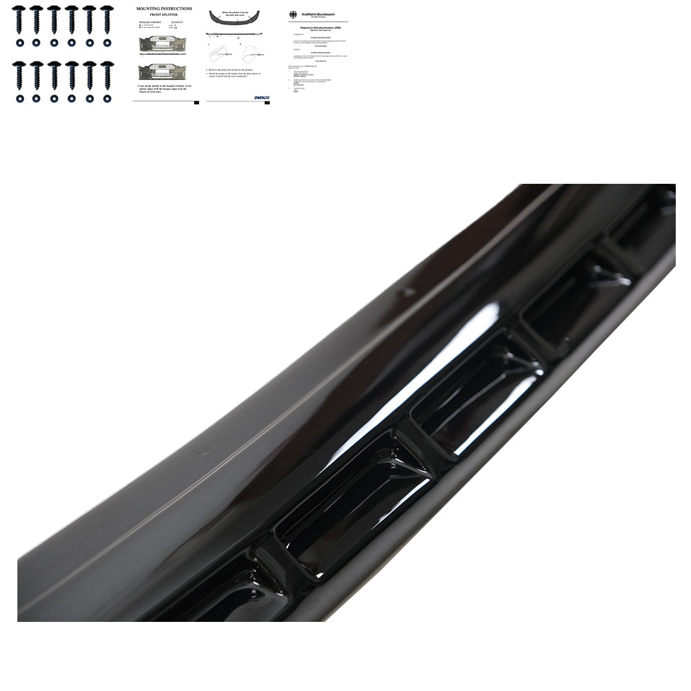 FS01.015 - Frontsplitter passend für FORD Transit MK7 2007-2013 mit ABE TÜV Hochglanz Schwarz