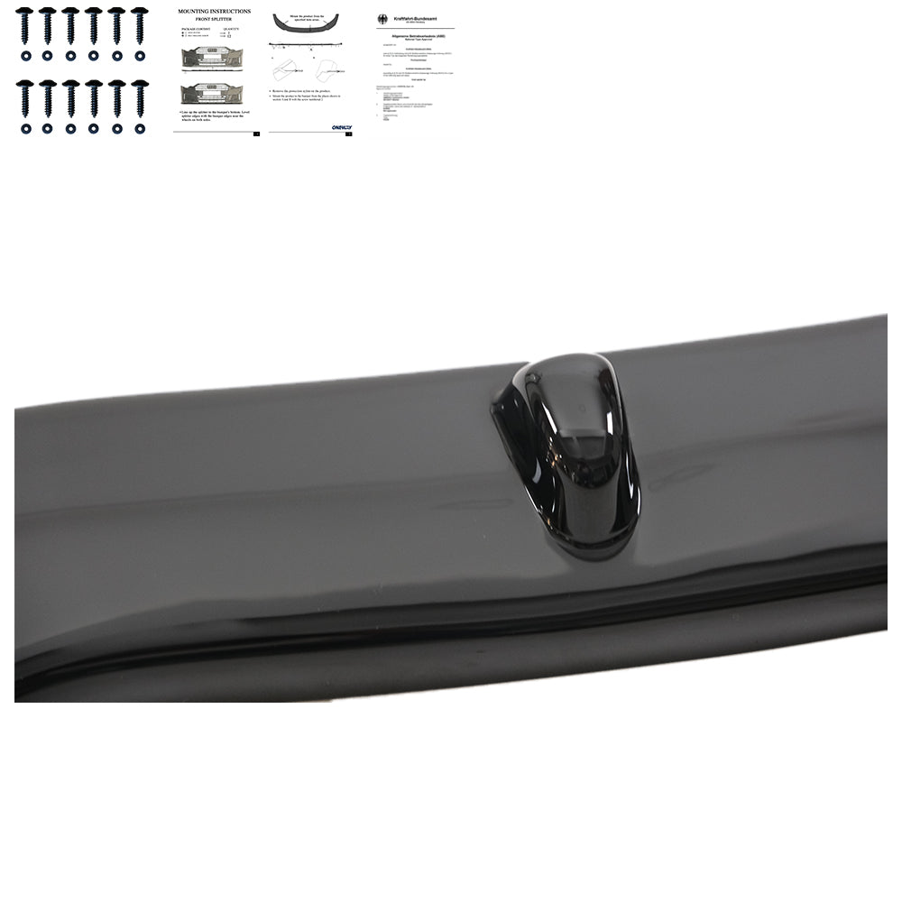 Frontsplitter passend für Ford Transit MK8 2014-2019 mit ABE TÜV Hochglanz Schwarz