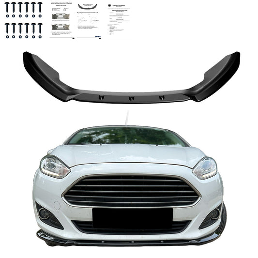 Frontsplitter passend für FORD Fiesta MK7 Facelift 2012-2017 mit ABE TÜV Hochglanz Schwarz