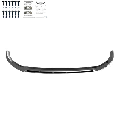 FS01.161 - Frontsplitter passend für Ford Transit Custom Mk2 2023+ v2 Hochglanz Schwarz