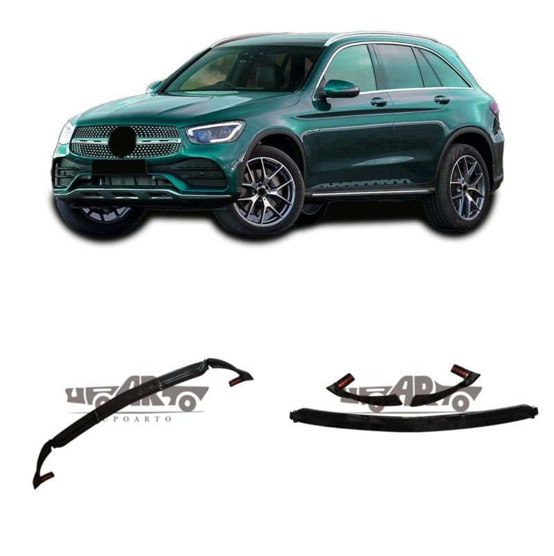 Frontspoilerlippe Hochglanz Schwarz passend für Mercedes GLC X253 C253 2015-2019