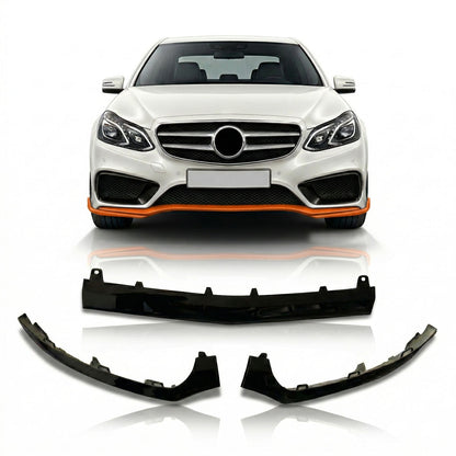 Frontspoiler Hochglanz Schwarz passend für Mercedes E-Klasse W212 2013-2016