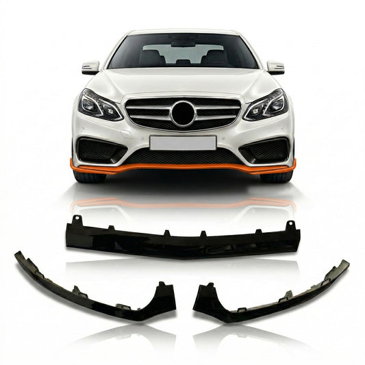 Frontspoiler Hochglanz Schwarz passend für Mercedes E-Klasse W212 2013-2016