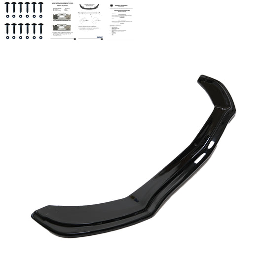 Frontsplitter passend für Mercedes C-Klasse W205 C43 AMG Limousine-Kombi 2016-2018 mit ABE TÜV Hochglanz Schwarz