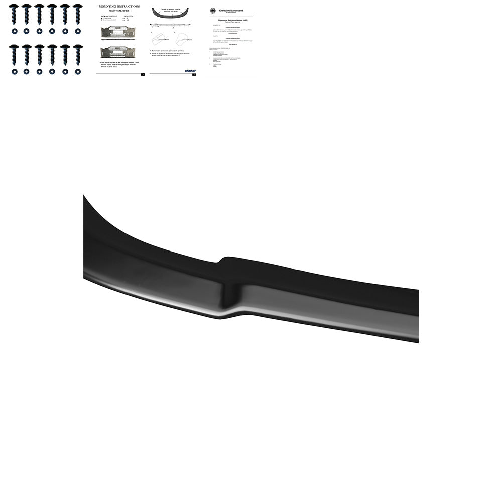 Frontsplitter passend für Mercedes C-Klasse W204 AMG-Line Facelift 2011-2014 mit ABE TÜV Hochglanz Schwarz