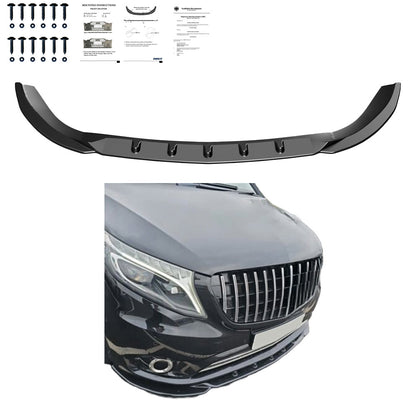 Frontsplitter passend für MERCEDES Vito W447 2014+ mit ABE TÜV Hochglanz Schwarz