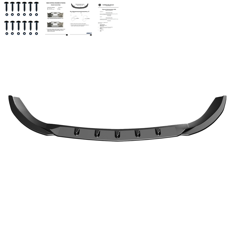 Frontsplitter passend für MERCEDES Vito W447 2014+ mit ABE TÜV Hochglanz Schwarz