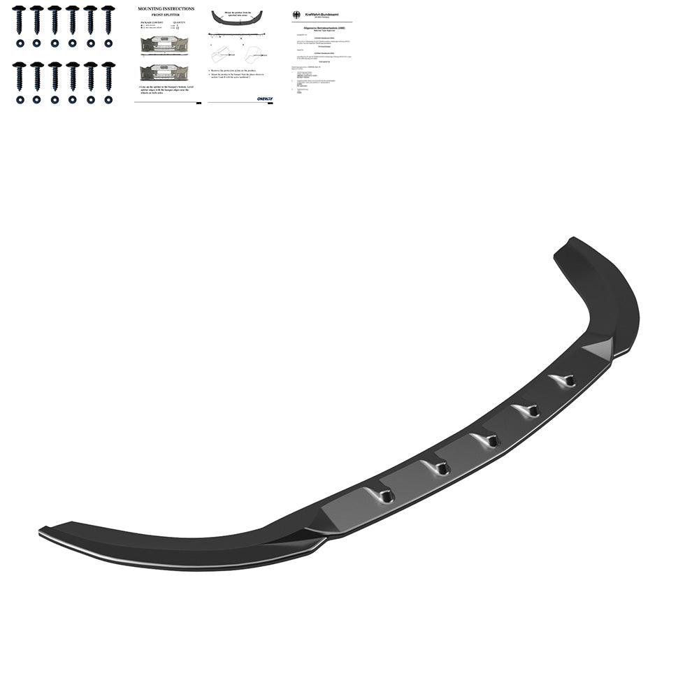 Frontsplitter passend für MERCEDES Vito W447 2014+ mit ABE TÜV Hochglanz Schwarz
